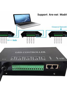 DMX512控制器 舞台灯DMX可编程H802RA 四口分控信号控制器