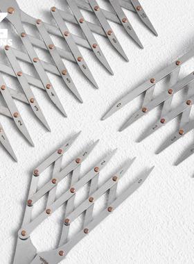 Nattools 等距尺箱包制作装饰钉工具快速等分尺 绘图平分平行画点