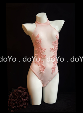 doYo情趣内衣2025新款性感开裆免脱紧身连体睡衣战袍诱惑装qqny女