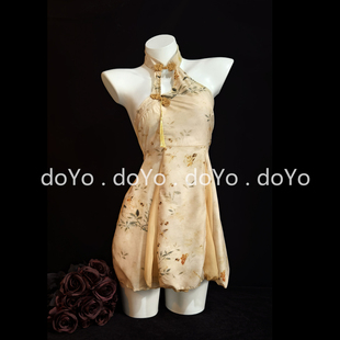 doYo情趣内衣女古风中式旗袍式挂脖性感御姐纯欲大尺度诱惑装套装