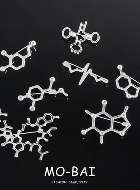 个性ins理科生化学分子胸针