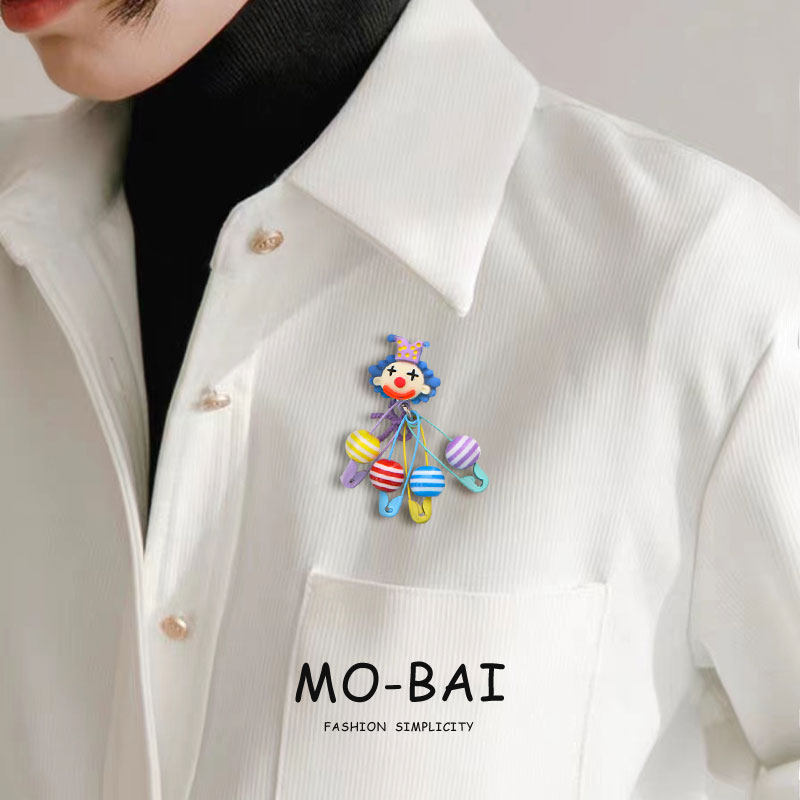 马戏团小丑胸针潮酷趣味