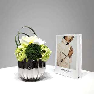 现代仿真花艺盆景插花装饰品桌面假花摆件样板房洽谈桌售楼处摆设