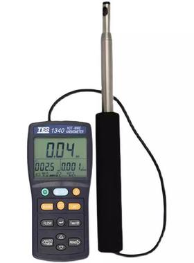 泰仕TES1340热敏式风速仪高精度管道风速热线式风速仪TES1341N