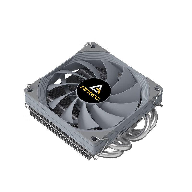 Alpha-A37超薄4热管台式机电脑下压式CPU散热器 迷你ITX静音风扇