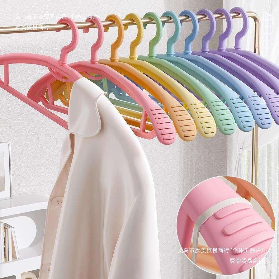 防滑加大滑挂晾衣撑加粗肩角家用挂衣宽肩无痕晒衣服德国衣架子防