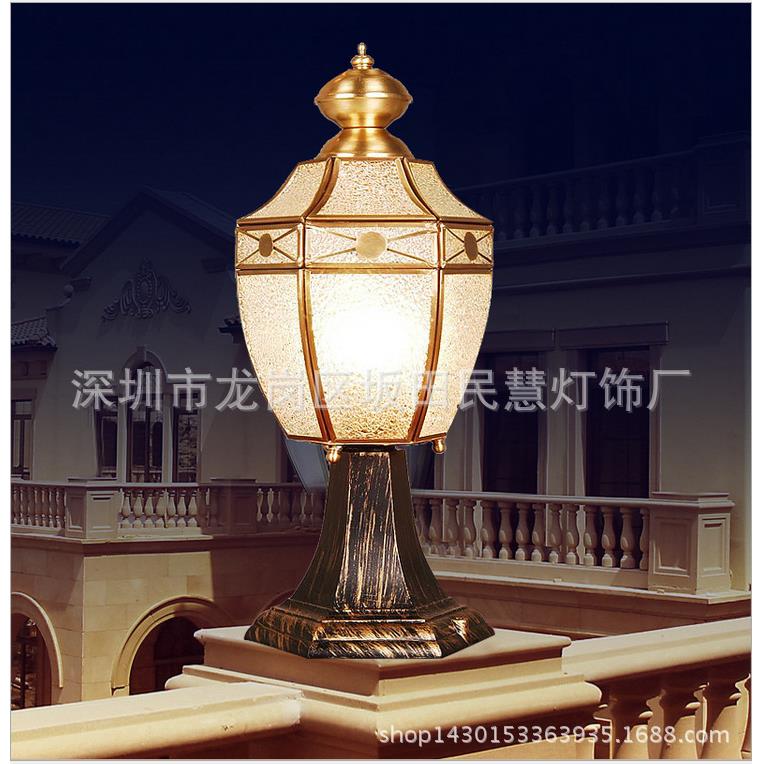 家装灯具特惠欧式庭院灯 玻璃别墅 欧式庭院灯