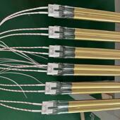 烘干加热固化红外线加热管石英加热管短波卤素半镀金镀白加热灯管