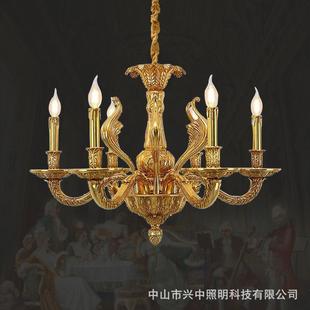 法苑法式吊灯全铜别墅复式客厅灯创意大气楼梯灯欧式奢华门厅灯