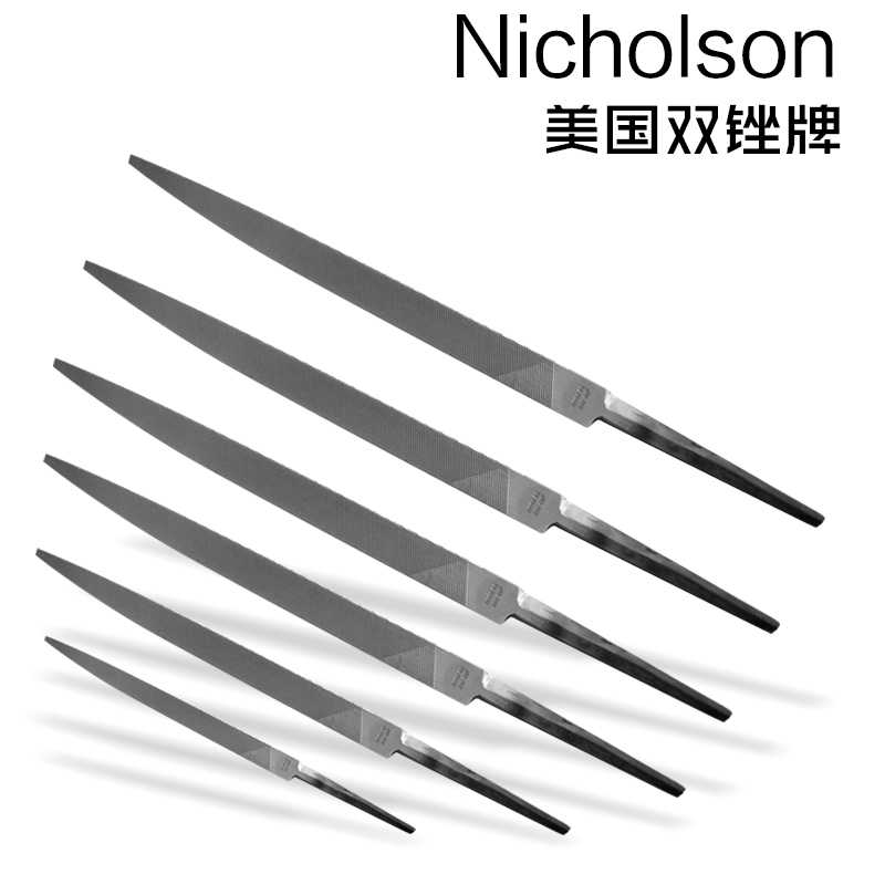 美国双锉牌/Nicholson粗纹细纹中纹三角锯锉手工三角锯锉刀