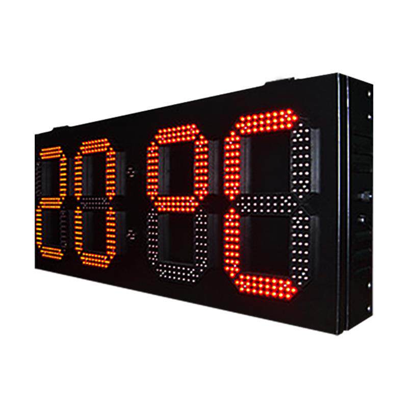 双面户外防雨温度屏12英寸单红色88:88LED时间温度数字显示屏