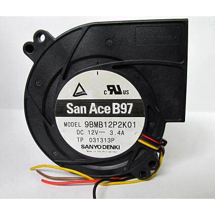 汕洋 涡轮鼓风机 SANACEB97 12V 3.4A 9BMB12P2K01 4针4线