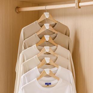 接家用衣架衣物连挂器衣服衣柜三撑角钩悬挂衣服省空间收纳神器