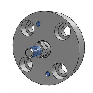 M16 外螺纹 M12 M10 WHE21 FJMCR 型 浮动接头法兰安装