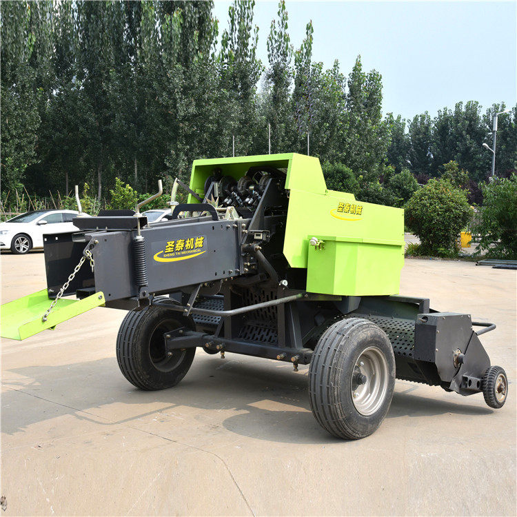 安徽麦秸捡拾方捆机 稻草捡拾方捆打包机 麦草捡拾方捆压块机