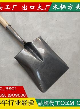 现货供应尖锹方锹园林种地工地铁锹农用锹农田锹钢锹铲子雪铲冰