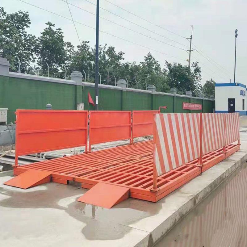 全自动建筑工地洗车机工程车辆洗轮机100吨平板式冲洗设备