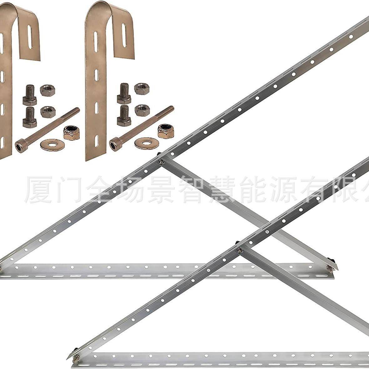 工厂直销22英寸可调节便携阳台安装支架太阳能板光伏配件欧洲