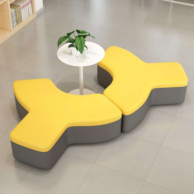 幼儿园早教中心培训机构琴行家长休息区创意异形休闲沙发凳子组合
