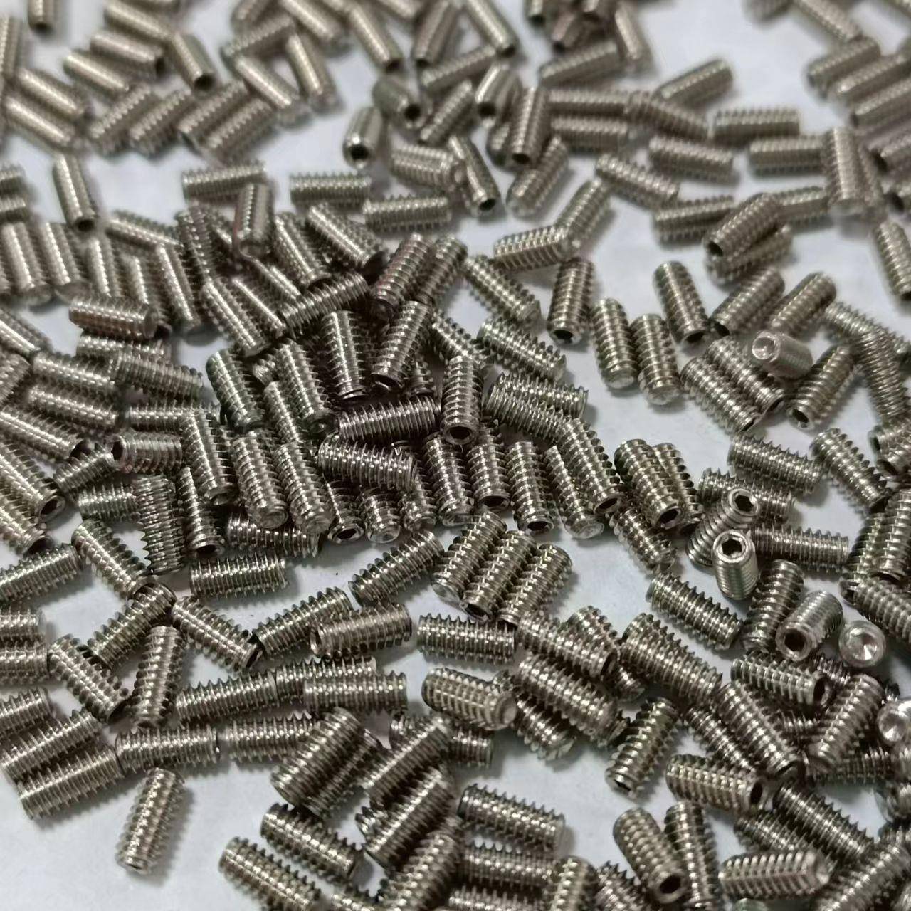 SUS304不锈钢内六角无头凹端英制机米螺丝止付紧定直径1/8-1/2