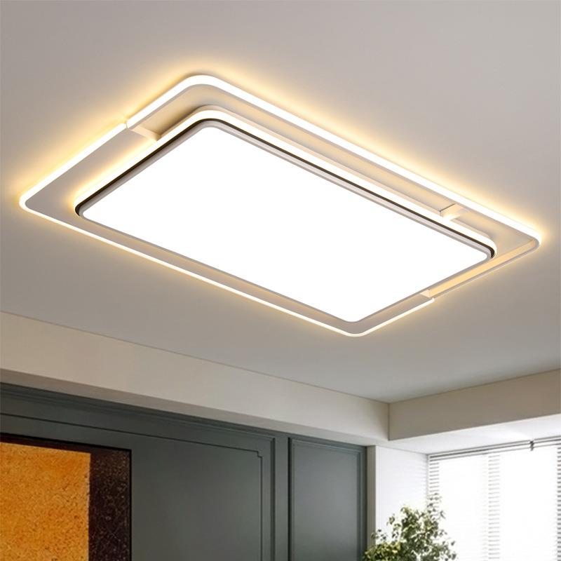 客厅灯简约现代大气吸顶灯2024年新轻奢豪华北欧长方形设计师