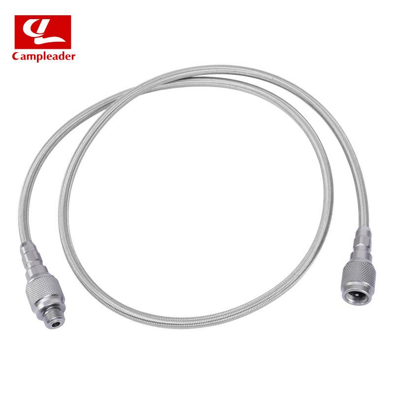 户外炉具螺纹软管加长管卡式气扁气罐转换阻燃延长管转接头线