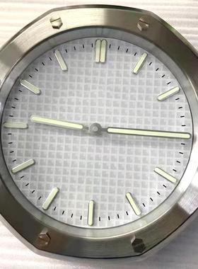 创意钟表客厅艺术银色挂钟简约时尚石英轻奢时钟挂墙家用挂表大