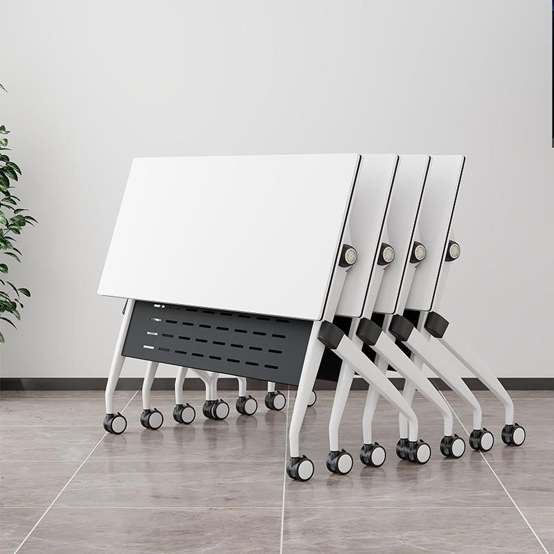 简约培训机构白色培训桌长条桌会议桌椅组合可移动拼接办公桌商务