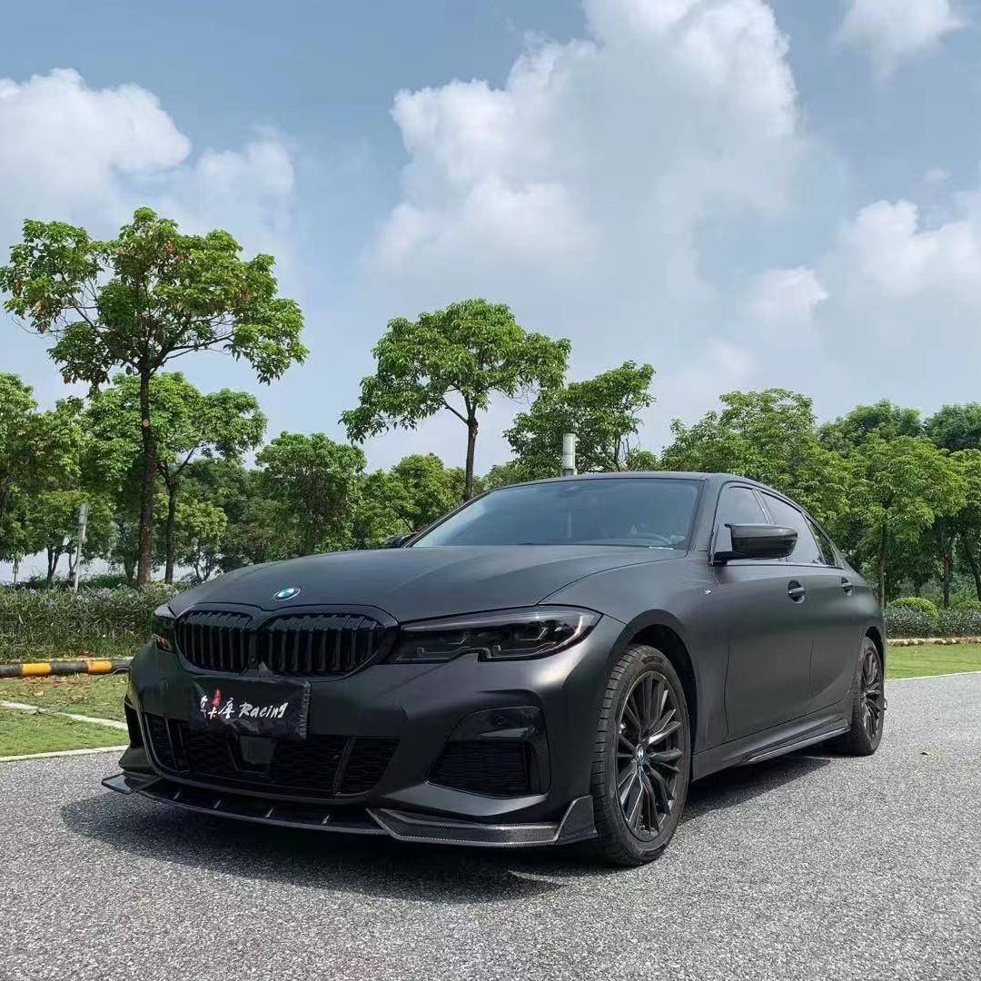 适用于宝马新3系G20G28前期改装碳纤维双线单线进气格栅