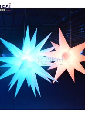 LED灯光充气悬挂星星派对活动舞台装饰吊挂星形装饰充气星星