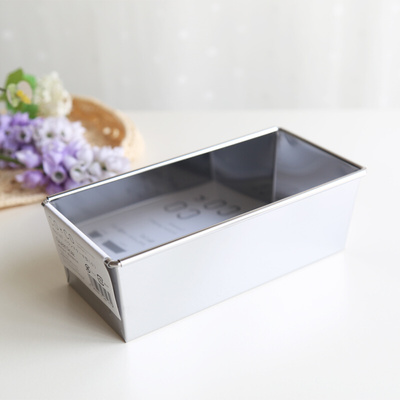 新包装制不锈钢长方形磅蛋糕模吐司盒小号17.5