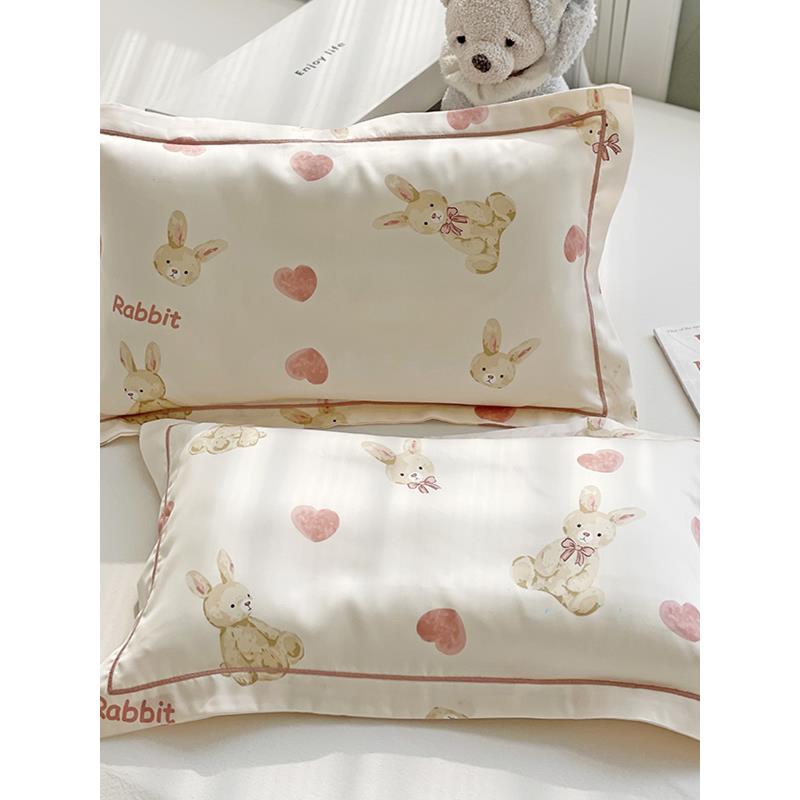 夏日清凉60支儿童天丝枕套柔滑30*50幼儿园枕套40*60衬垫套