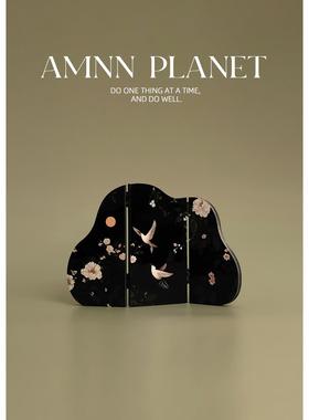 安曼古董花鸟装饰品覆古入口桌面屏风画客厅电视柜无障碍豪华画