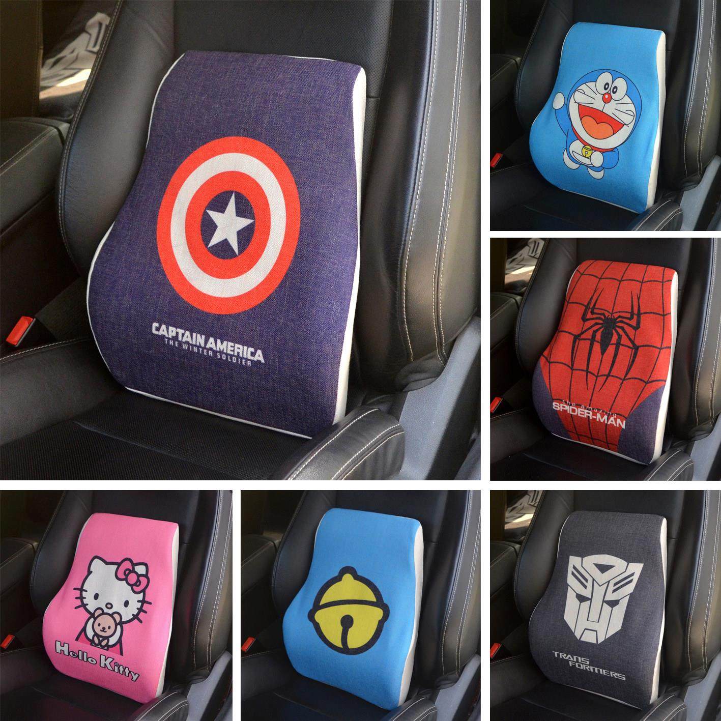 卡通亚麻腰靠护腰汽车内饰用品车载腰托记忆棉靠垫棉麻腰垫颈枕靠,汽车用品/电子/清洗/改装,腰靠,淘宝优惠券,粉丝福利购,淘宝优惠卷