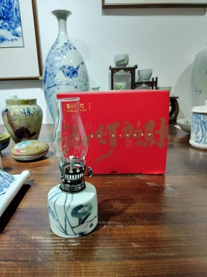 接受预订合禾老师原创作品陶瓷杯子灯景德镇手工手绘礼盒伴手礼