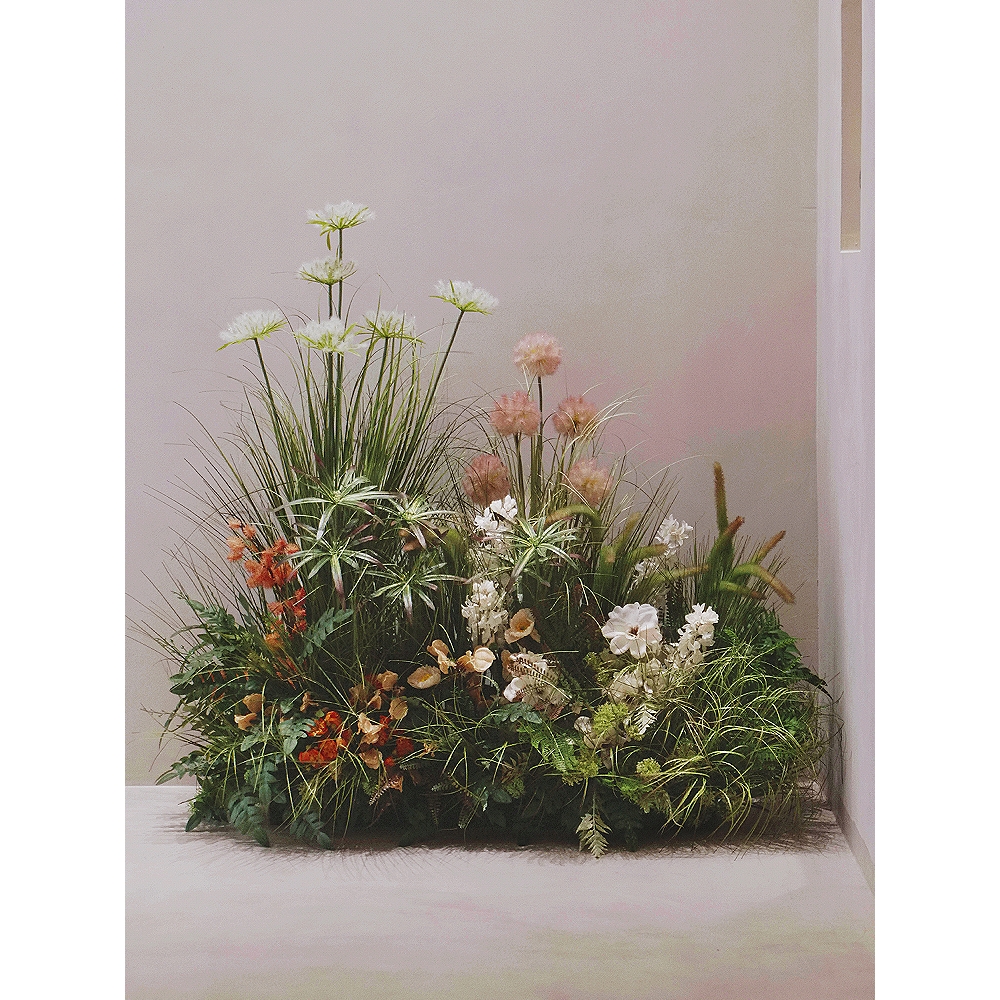 轻奢仿生植物摆件客厅网红打卡落地仿真绿植花艺假盆栽装饰盆景