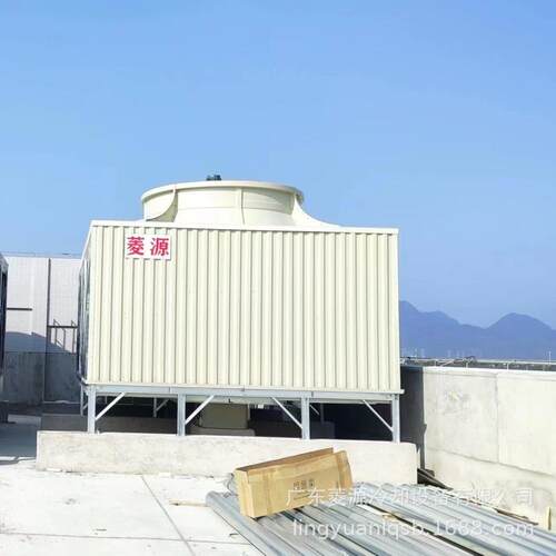 工业方形横流式冷却塔 玻璃钢100吨方形冷却水塔挤压机冷却塔
