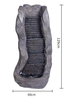 仿石头假山流水生财装饰品摆件户外花园庭院循环水池阳台景观喷泉