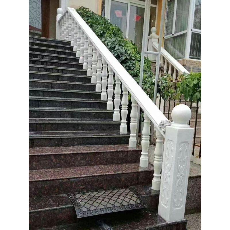 石雕阳台石柱护栏围栏汉白玉花瓶柱大理石扶手栏杆别墅楼梯石栏杆