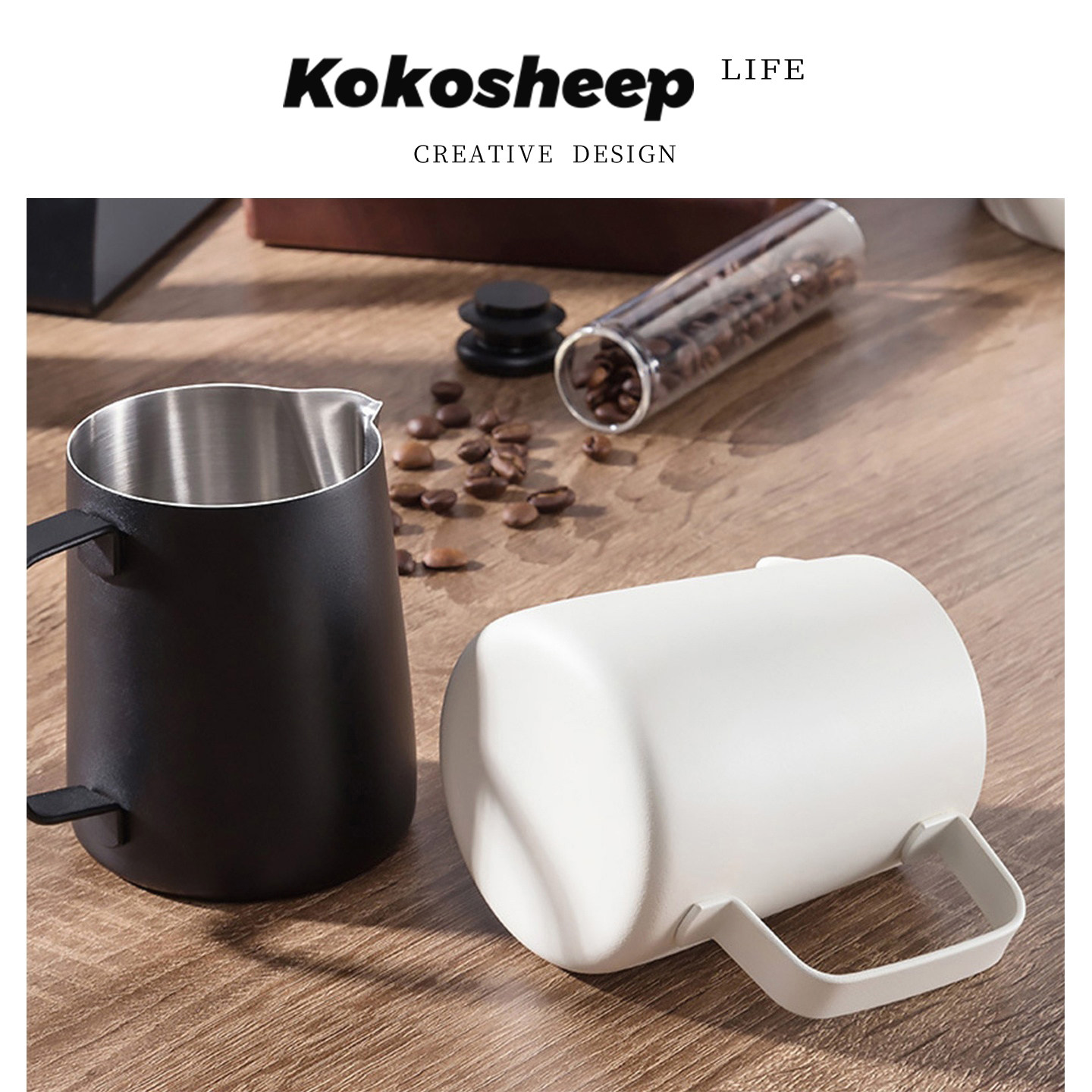 KoKosheep打奶缸咖啡杯奶泡图片