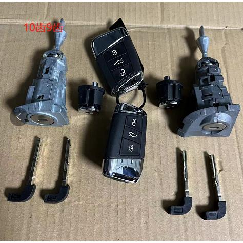 大众迈腾B8CC蔚揽帕萨特威然全车锁芯HU162T1098齿车门锁芯钥匙壳