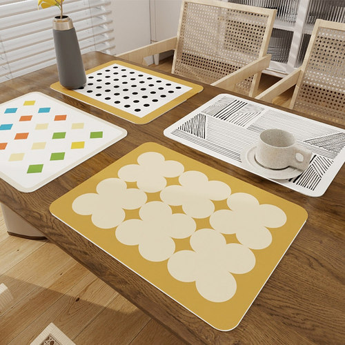 pvc西餐垫碗垫硅胶防烫隔热桌垫防水防油学O生午餐垫子隔热垫枱垫