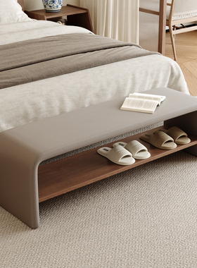 新款极简入户实木换鞋凳家用门口鞋架玄关凳软包床尾凳茶桌长条凳