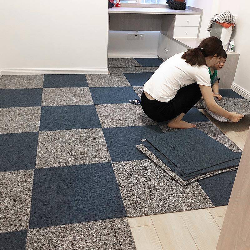 办公室拼接地毯写楼字酒地店议室工程TLR商用方块毯pvc尼会龙大面