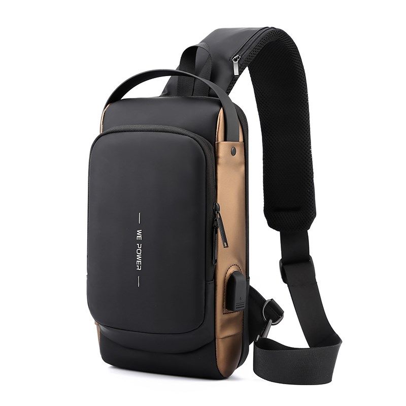 新款男士胸包个性潮流尼龙男包旅游休闲单肩斜挎包骑行小背包防水,箱包皮具/热销女包/男包,胸包,淘宝优惠券,粉丝福利购,淘宝优惠卷