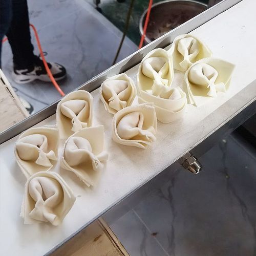 新款元宝馄饨机全自动仿手工抄手机食堂商用扁肉S云吞成型机扁食