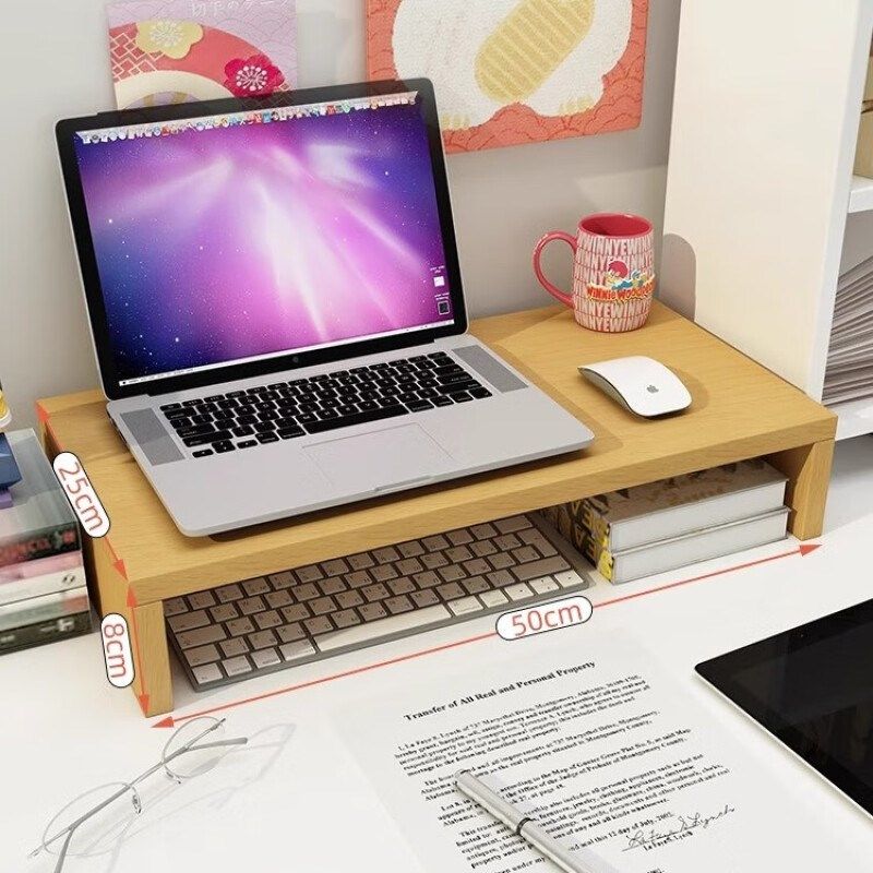 笔记本电脑支架平板桌面架散热木质架子托架显示器垫高底座加宽,3C数码配件,笔记本多功能支架/桌,淘宝优惠券,粉丝福利购,淘宝优惠卷