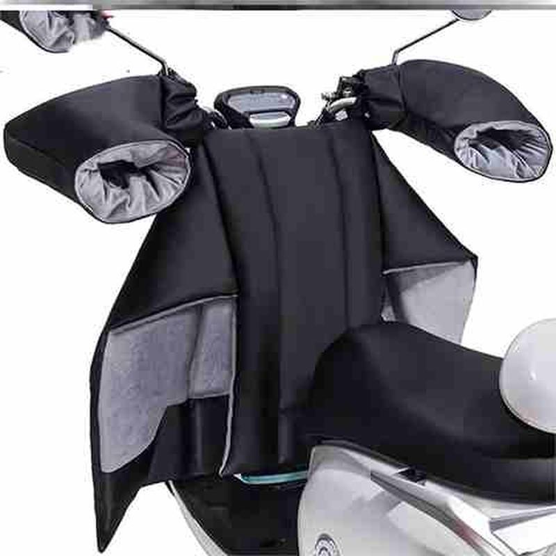 秋冬季车动挡风被冬季P852皮面防水小被分体电护腿披风加大风挡防