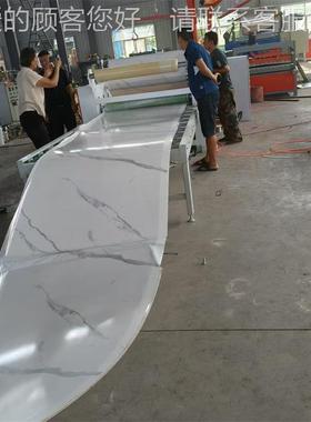 柜门多板贴膜 碳晶墙板涂胶覆层膜机 puet高机光膜pr热熔胶平覆膜