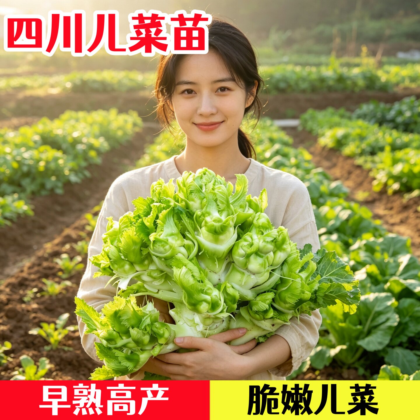 正宗四川儿菜苗高产早熟秋冬蔬菜